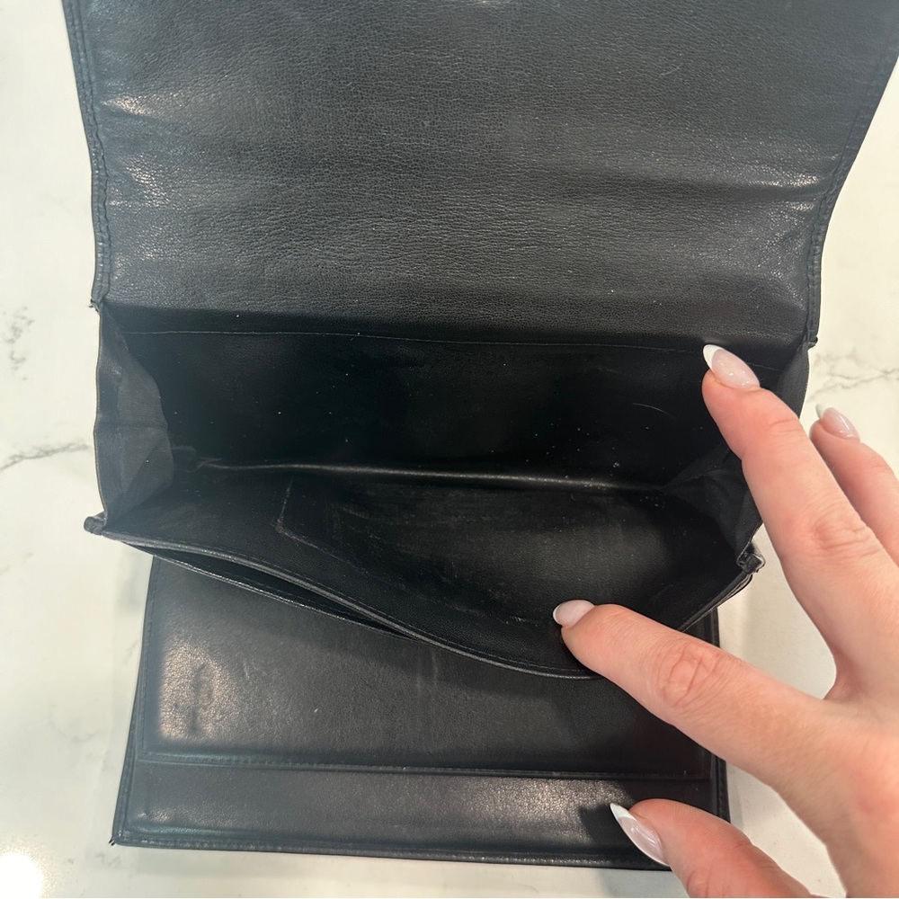 ⚜️ Tumi Black Leather Wallet - Picture 8 of 12
